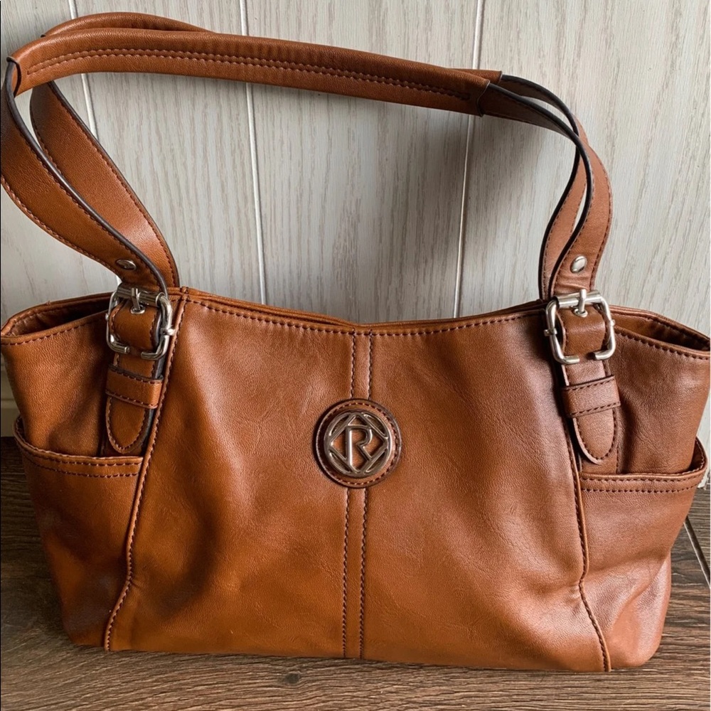 Relic | Cognac Faux Leather Shoulder Bag